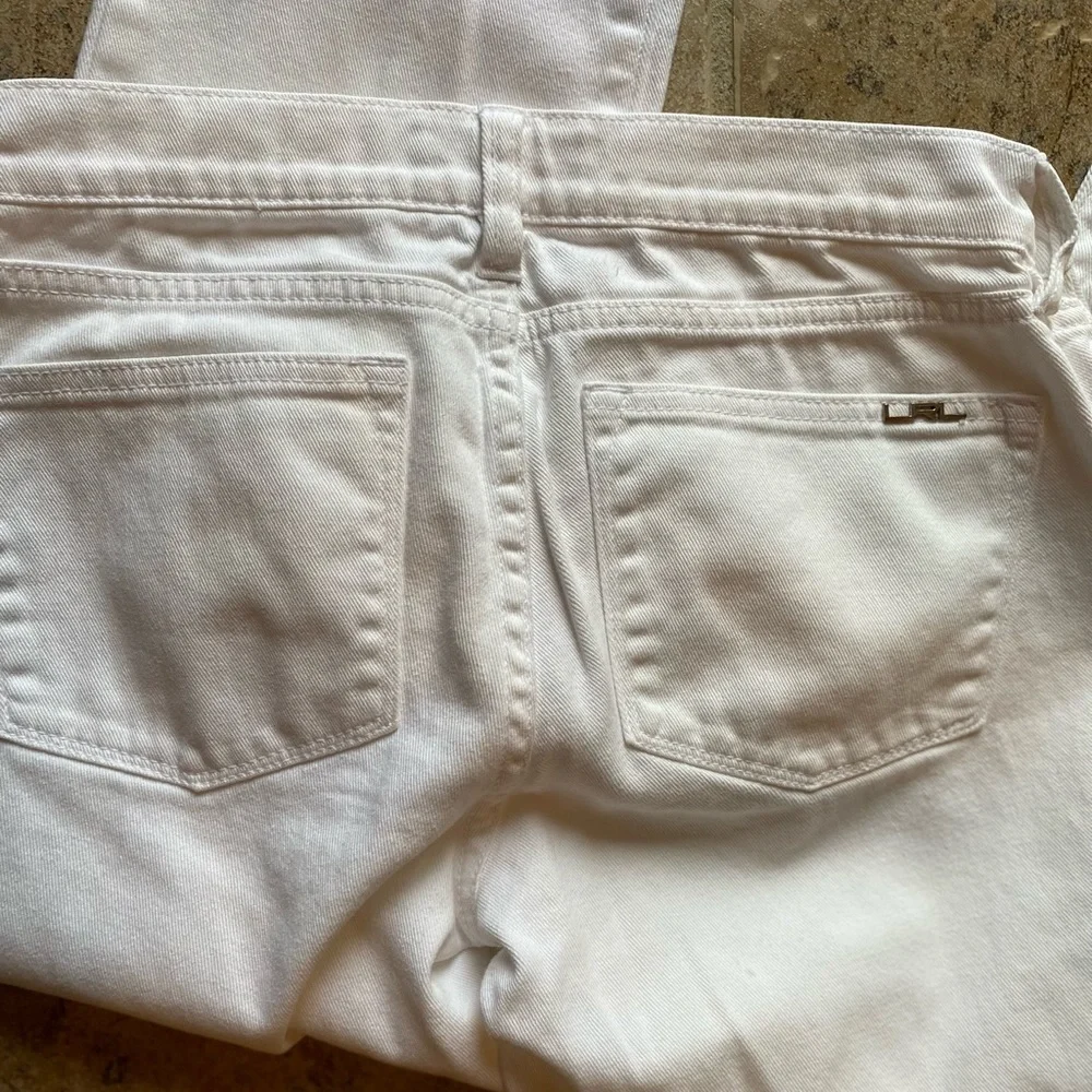 LRL Lauren Jeans - White modern cropped jeans, Size: 2